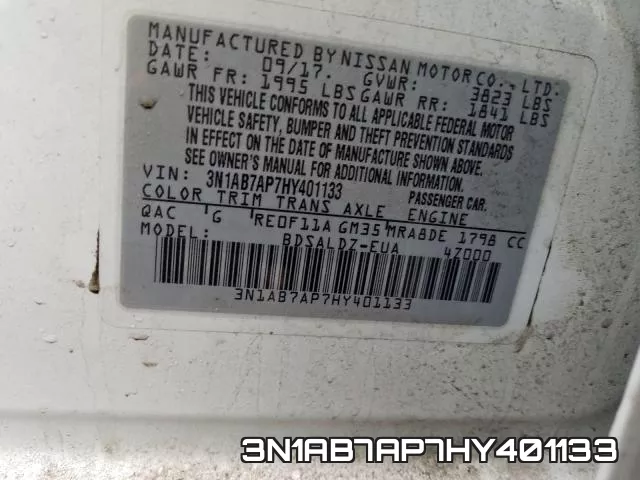 3N1AB7AP7HY401133 фото 2
