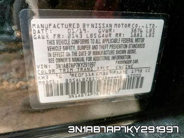 3N1AB7AP7KY291997 фото 2