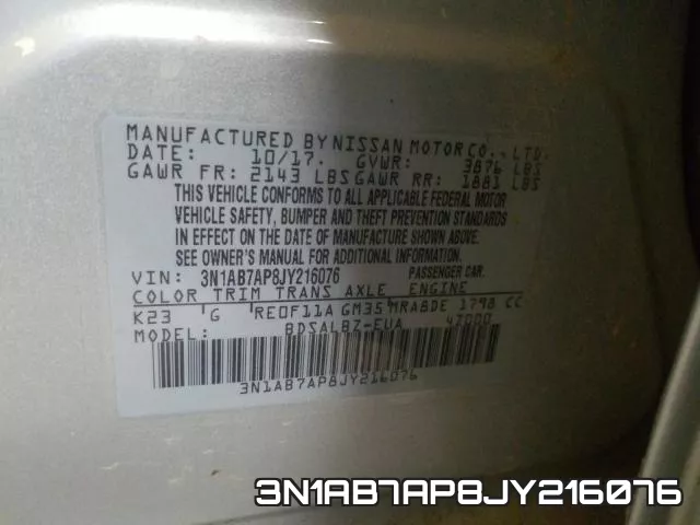 3N1AB7AP8JY216076 фото 2