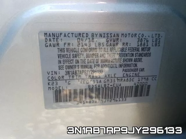 3N1AB7AP9JY296133 фото 2