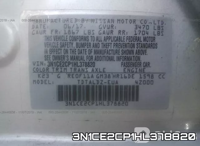 3N1CE2CP1HL378820 фото 10