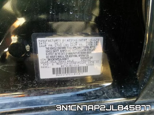 3N1CN7AP2JL845877 фото 2