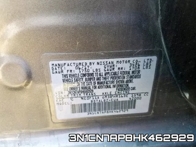 3N1CN7AP8HK462929 фото 2