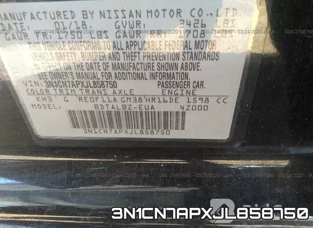 3N1CN7APXJL858750 фото 10