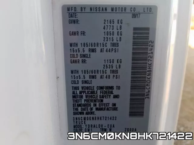 3N6CM0KN8HK721422 фото 2