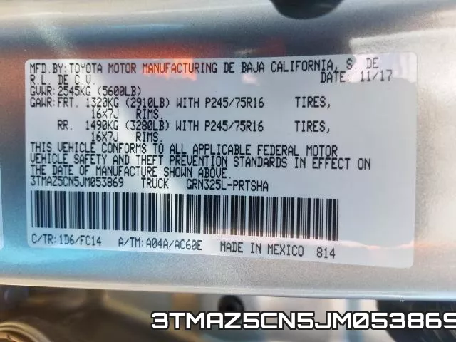 3TMAZ5CN5JM053869 фото 2