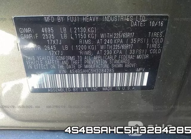 4S4BSAHC5H3284285 фото 10