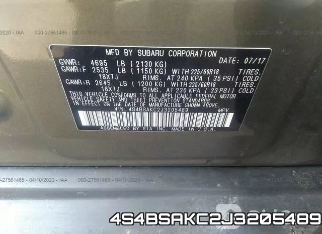 4S4BSAKC2J3205489 фото 10