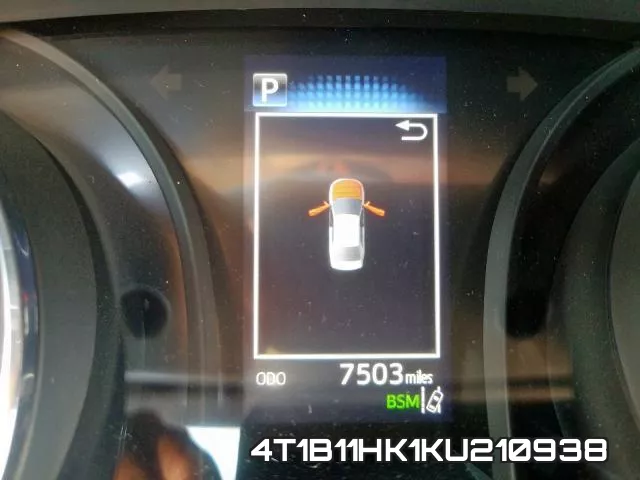 4T1B11HK1KU210938 фото 9