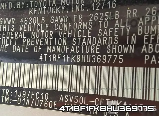 4T1BF1FK8HU369775 фото 10