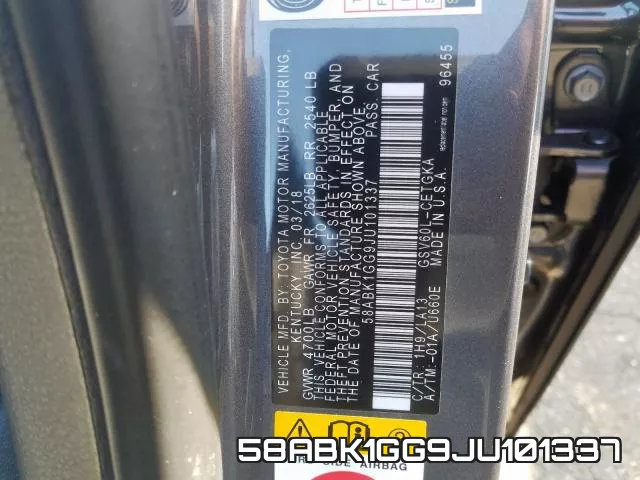 58ABK1GG9JU101337 фото 2