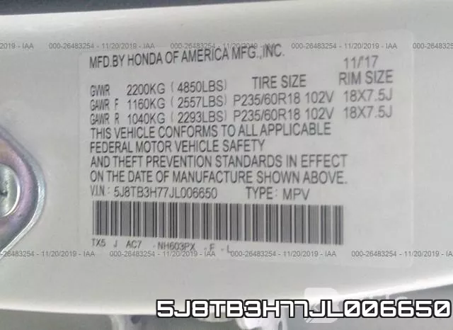 5J8TB3H77JL006650 фото 10