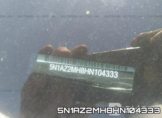 5N1AZ2MH8HN104333 фото 10