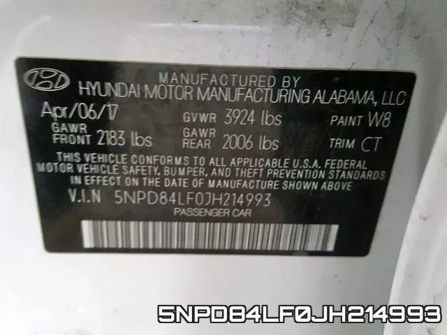 5NPD84LF0JH214993 фото 2