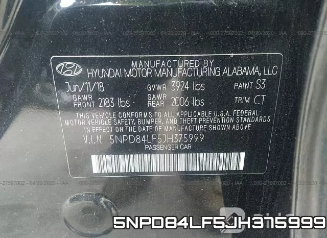 5NPD84LF5JH375999 фото 10