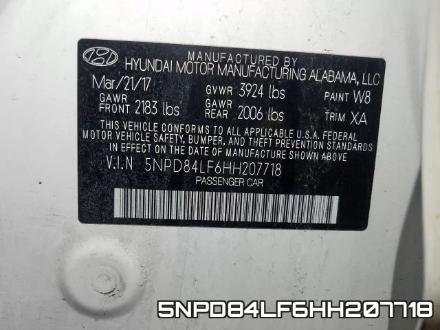 5NPD84LF6HH207718 фото 2