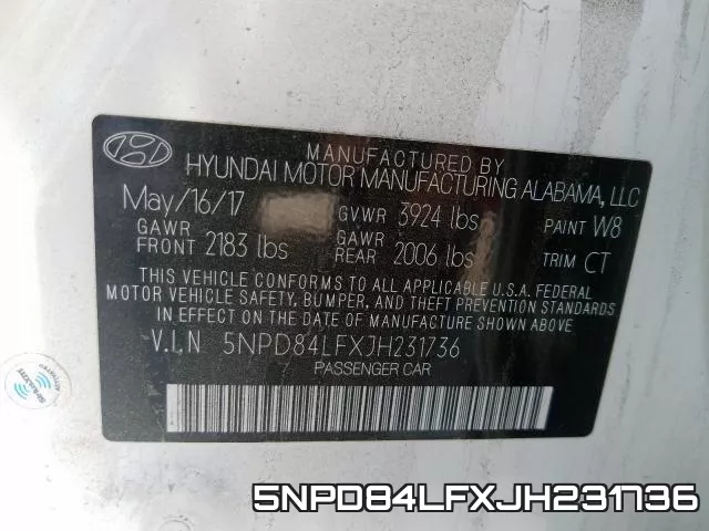 5NPD84LFXJH231736 фото 2