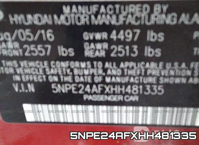 5NPE24AFXHH481335 фото 10