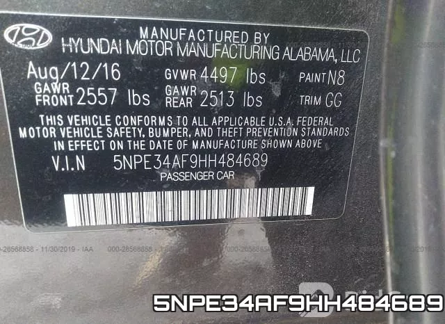 5NPE34AF9HH484689 фото 10