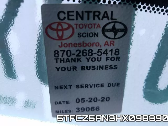 5TFCZ5AN3HX098390 фото 9