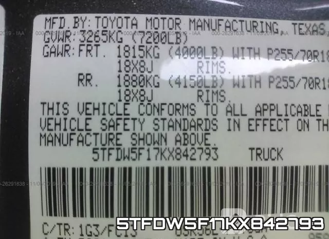 5TFDW5F17KX842793 фото 10