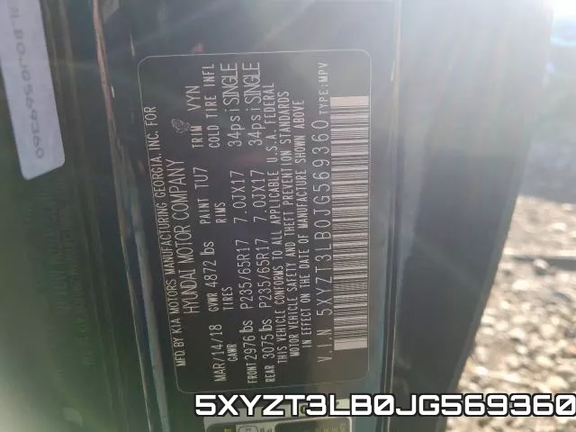 5XYZT3LB0JG569360 фото 2