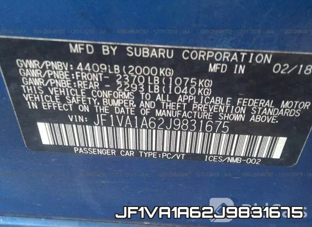 JF1VA1A62J9831675 фото 10
