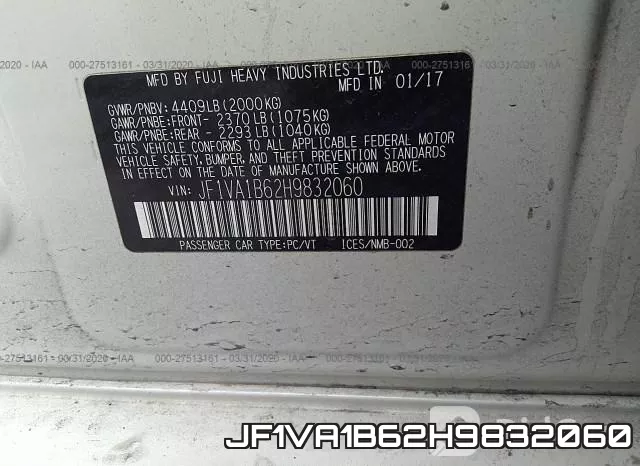 JF1VA1B62H9832060 фото 10