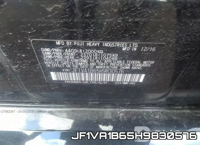JF1VA1B65H9830576 фото 10