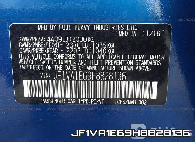 JF1VA1E69H8828136 фото 10