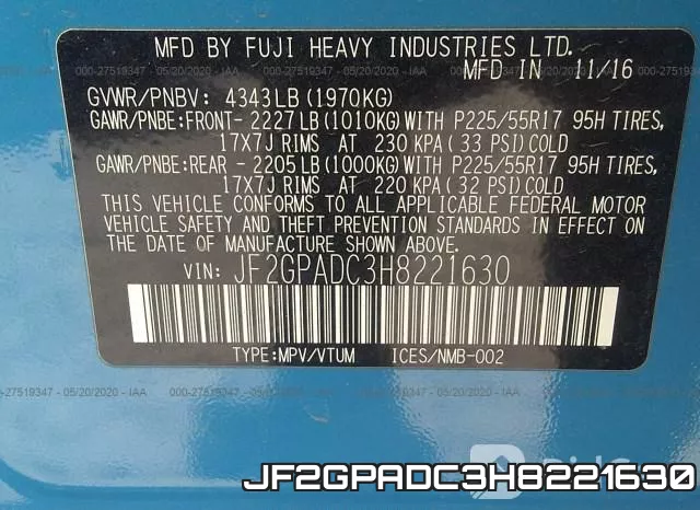 JF2GPADC3H8221630 фото 10