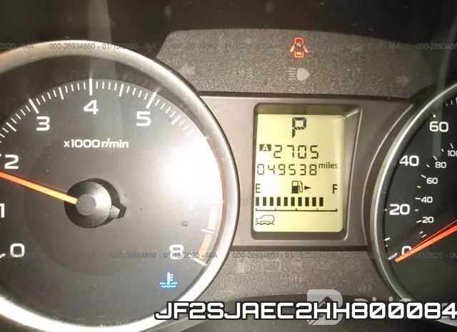 JF2SJAEC2HH800084 фото 8
