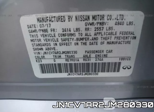 JN1CV7AR2JM280330 фото 10