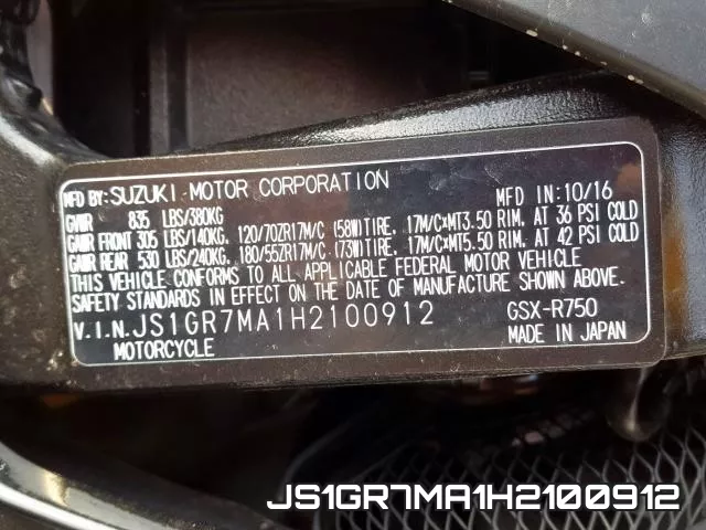 JS1GR7MA1H2100912 фото 2