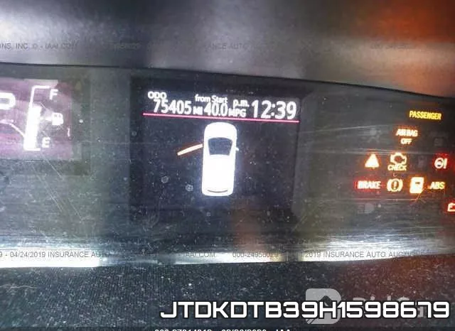 JTDKDTB39H1598679 фото 8