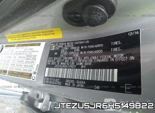 JTEZU5JR6H5149822 фото 10