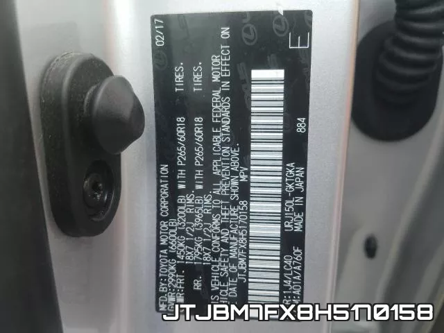 JTJBM7FX8H5170158 фото 2