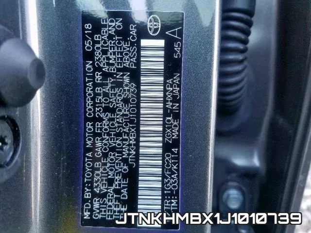 JTNKHMBX1J1010739 фото 2