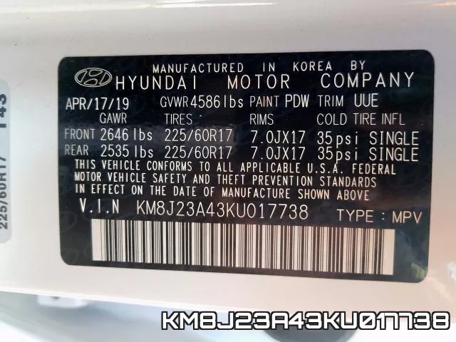 KM8J23A43KU017738 фото 2