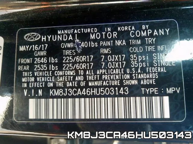KM8J3CA46HU503143 фото 2