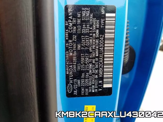 KM8K2CAAXLU430042 фото 2