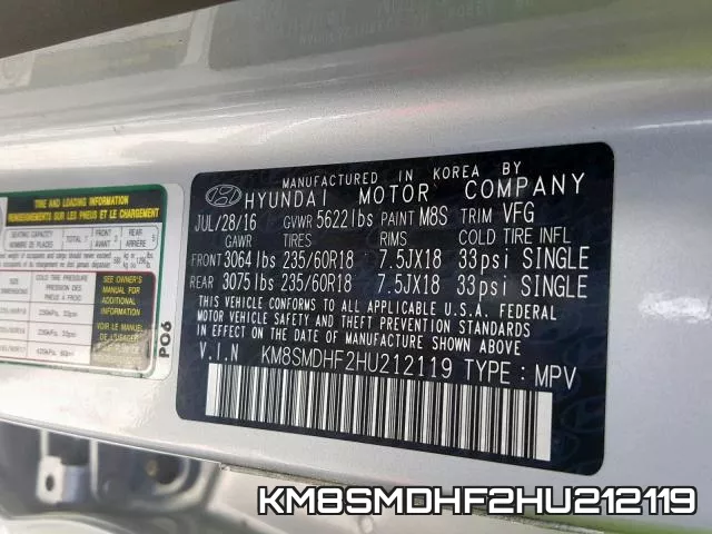 KM8SMDHF2HU212119 фото 2