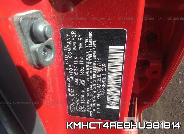 KMHCT4AE8HU381814 фото 10