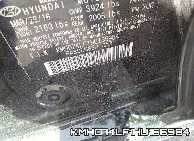 KMHD74LF1HU155984 фото 10