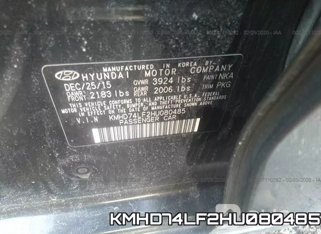 KMHD74LF2HU080485 фото 10