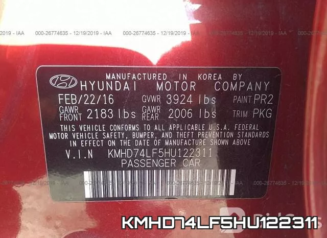 KMHD74LF5HU122311 фото 10