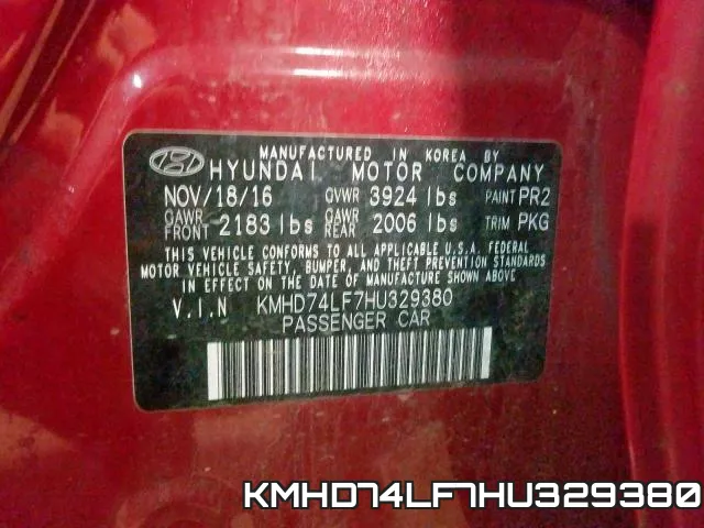 KMHD74LF7HU329380 фото 2