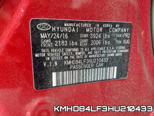 KMHD84LF3HU210433 фото 2