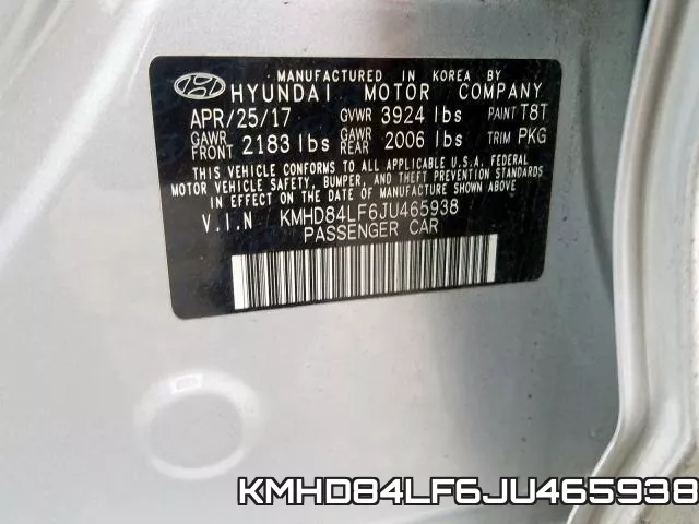 KMHD84LF6JU465938 фото 2
