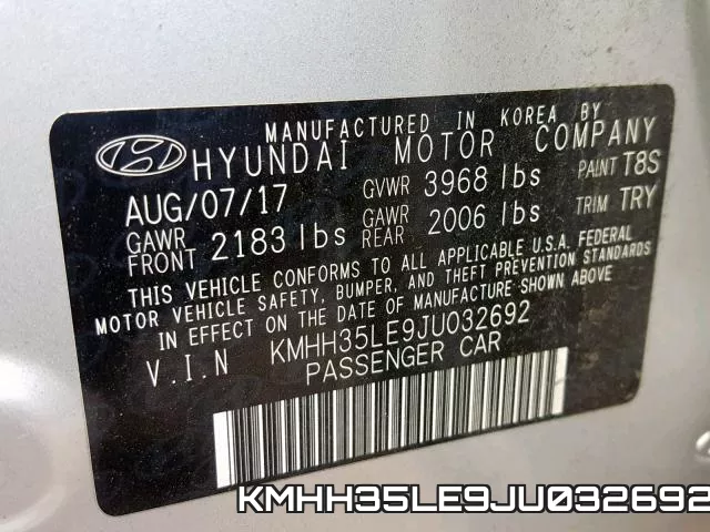 KMHH35LE9JU032692 фото 2